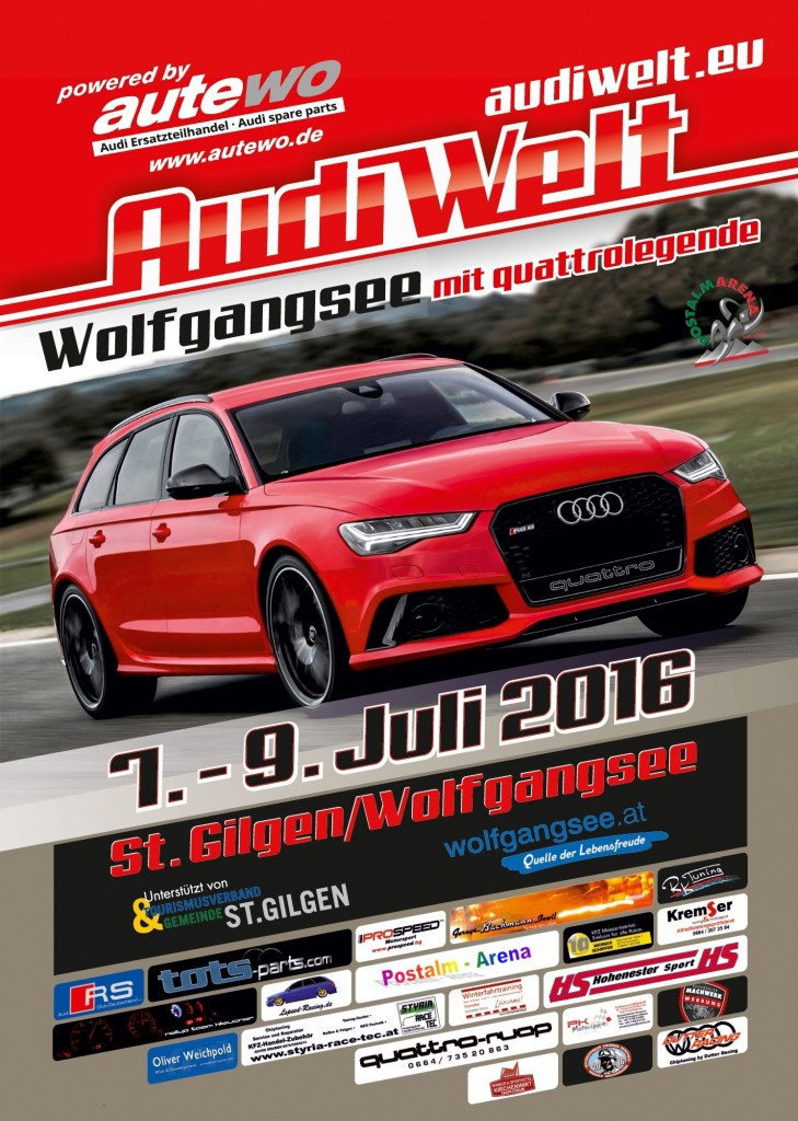 Plakat Audi Welt hoch